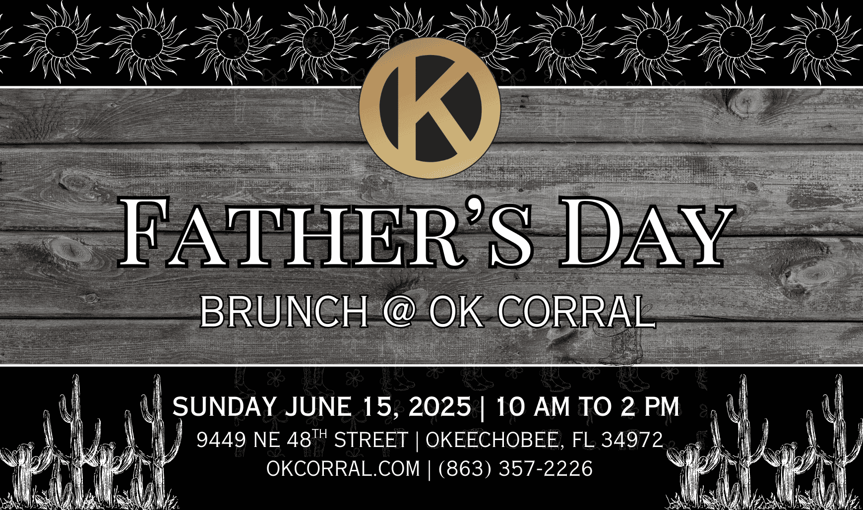Fathers-Day-Brunch-@-OK-Corral-Biscuits-and-Gravy-Scrambled-Eggs-with-cheese-and-without-Bacon-Sausage-Hashbrown-Casserole-Cobb-Salad-Grilled-Flank-Steak-with-Chimichurri-Seafood-Boil-Sta